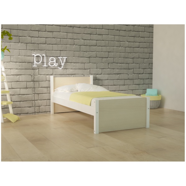 DREAM SINGLE BED WHITE SOLID BEECH WOOD _ 809 epipla lamia koutsoukos homeandstyle